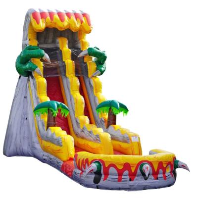 China PVC T-Rex 19ft inflatable slide waterslide pool commercial inflatable water slide for kid for sale