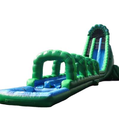 China Commercial Grade 0.55mm PVC Tarpaulin Inflatable Giant Size Backyard Inflatable Slides Inflatable Water Slide With Pool for sale