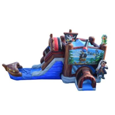 China Commercial Jumper Bouncy Castle Inflatable Bounce Pirate Moon Kid Moonwalk PVC Inflatable Combo Bouncer Slide for sale