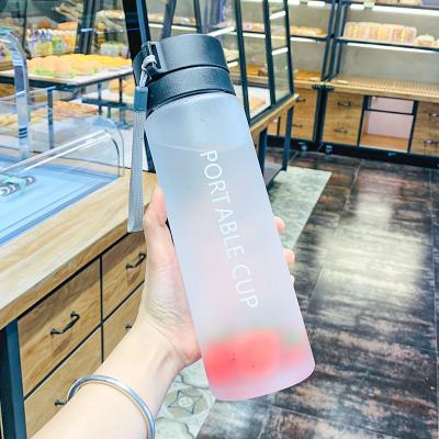 China Matte Water Plastic 500Ml Bpa Viable Custom Sports Bottle Unique Wholesale Drinks Bottles for sale