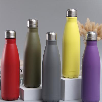 China Nice Sustainable Customized Drinks Bottle Stainless Steel Metal Sus 304 Customized Beverage Bottles Black Luxury for sale