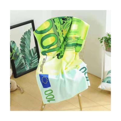 China Compressed Newest Compressed Latest Design Popular Product Superfine Fiber Beach Towel for sale