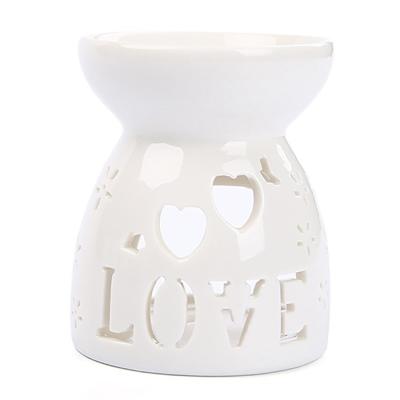 China Ceramic Romantic Censer Burners Candle Holder Cast Paraffin Oil Burner For Scented Wax for sale