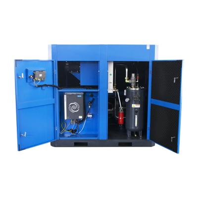 China 22kw 30hp Baosi lubricated airend PM two stage screw air compressor for sale