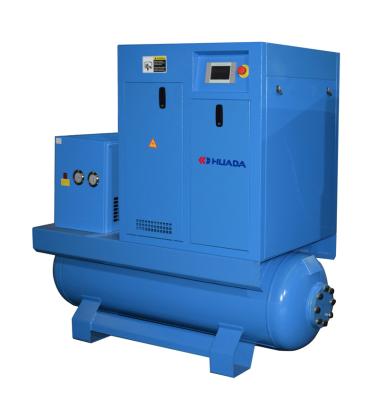 China LG-10AT lubricated 7.5kw 10hp best all in one screw air compressor for sale