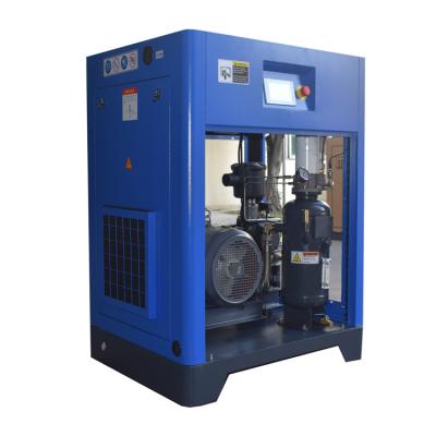 China Lubricated All In One 15hp 11kw Air Compressor Screw Compressor for sale