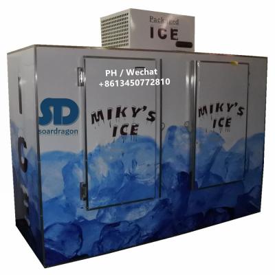 China Single-Temperature Soardragon 1000L Wall Ice Cold Freezer Fan Forced Ice Bin Freezer with -12 Degree for Outdoor Bagged Ice Storage Merchandise for sale