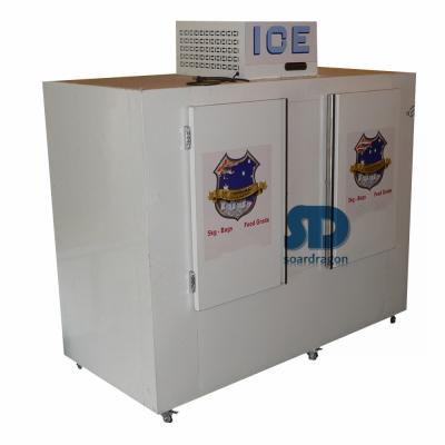 China Single-temperature Soardragon cold wall bagged ice freezer fan forced bagged ice storage bin with -12 degree for outdoor bagged ice storage for sale