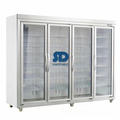 China Single-Temperature Soardragon 3000L 4 Doors Deli Display Refrigeration Chiller Cooler with Split Unit for sale