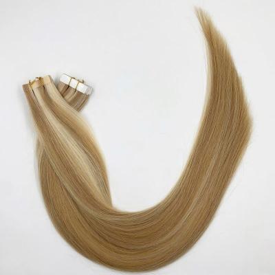 China 100% Shiny Hair Tape In Extensions 100 Gram 40 Pcs Tape Hair Extension Hair Extensions for sale