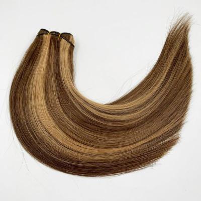 China Shiny Wholesale Double Drawn Italian Keratin Prebonded Machine Hair Extensions Virgin Weft Hair for sale