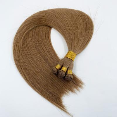 China New Arrival Shiny Weft Straight Virgin Hair Product Extensions Handtied Hair Handtied Hair Weft Extensions for sale