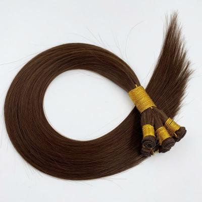 China Remy Virgin Hair Human Hair Double Shiny Cuticle Handtied Hair Weft Extensions for sale