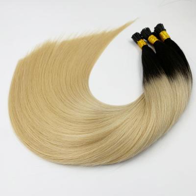 China Shiny Top Selling Me Fast Shipping Tips Blonde Hair Extensions I-Tip Straight Hair Extensions for sale