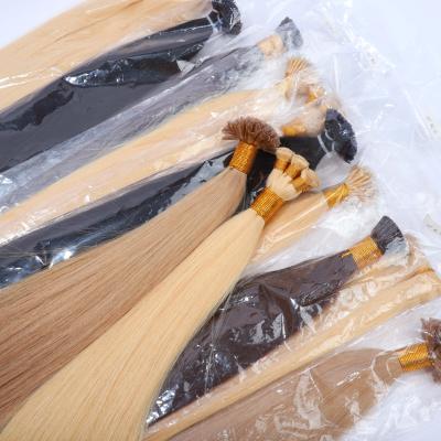 China 100% Russian Hair U Tip Remy Cuticle Nail U Tip Hair European Prebonded Shiny Human Hair for sale