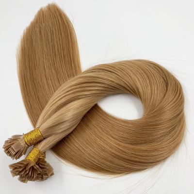 China Wholesale Glossy Hair Extensions Pre Bonded Remy Hair Flat Tip Keratin Virgin Hair Extensions for sale