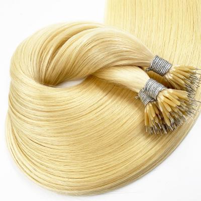 China Ring Hair Extensions Human Hair Factory Wholesale Shiny Micro Loop Hair Soft Italian Keratin Link for sale