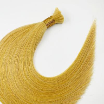 China Can be dyed or unprocessed 613 Blonde 100% Virgin Hair Bulk Top Quality Virgin Hair Bulk Extensions for sale