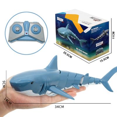 China Wholesale Toy Dropshipping JJRC S10 Battery Operated Realistic Animatronic Shark Remote Control Shark For Water Toys Kids Small Fish Toy Swimming Boat for sale