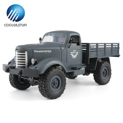 China Coolerstuff JJRC Q60 Q61 6x6/4x RC Model Truck 4AM Remote Control Military Toy 6wd Military Cars for sale