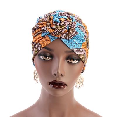 China African Baotou Hat Indian Vortex Knotted Turban Hat Fashion Muslim Hat Multifunctional Border Explosion for sale