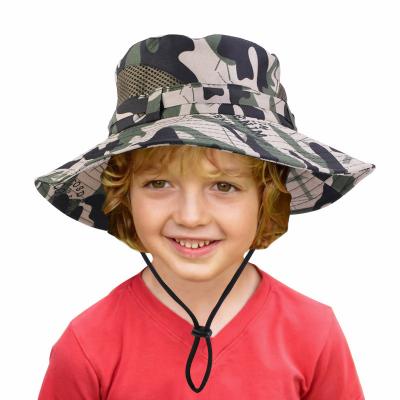 China Parent-child Men's and Women's Camouflage Potty Hat Fisherman Hat Children's Mountaineering COMMON Hat with Sunshade Windproof Breathable for sale