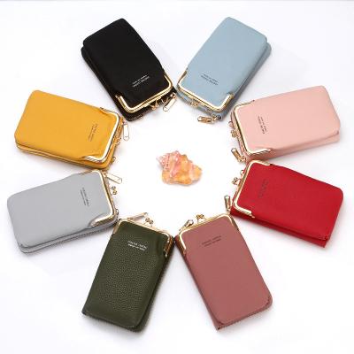 China Large-capacity mobile phone bag ladies wallet ladies messenger bag pattern waterproof all-match lychee border bag for sale