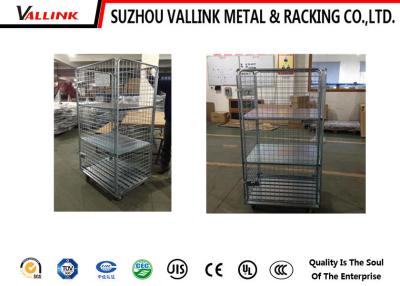 China Rolling Wire Mesh Roll Container Logistics Trolleys 830mm*710mm*1690mm for sale