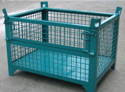 China Professional Container Store Wire Basket Designed To Stack Four High for sale