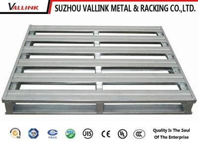 China Customized Double Side Stackable Steel Pallets For Workshop 1100 x 1100 mm for sale