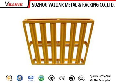 China Bespoke Heavy Duty Stacking Steel Epal Pallet Yellow For Load And Unload for sale