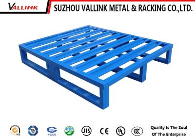 China Blue Steel Heavy Loads Standard Euro Pallet Lots With Powder Coating Finish for sale