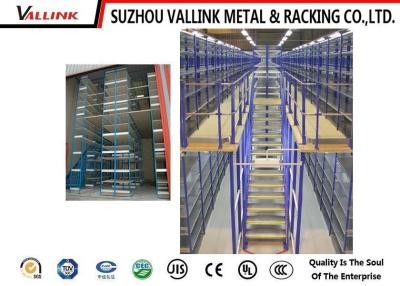 China Raised Aisle Mezzanine Metal Storage Shelves For Distribution Centres for sale