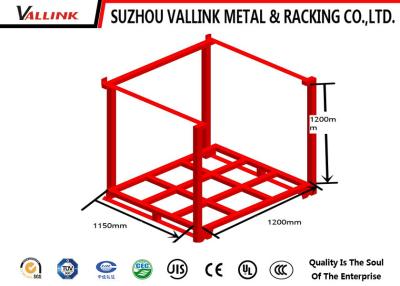 China Stationary Folded Warehouse Stacking Rack Made Of Formed Steel Heavy Duty for sale