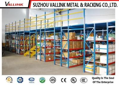 China Simple Solid Pallet Mezzanine Racking  System , Overhead Garage Storage Rack for sale