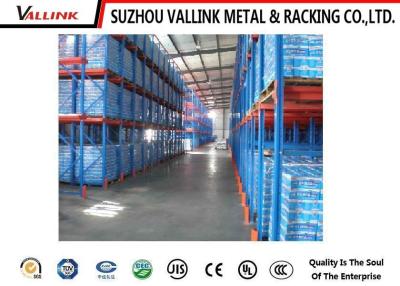 China Powder Coated Steel Warehouse Storage Pallet Rack / Industrial Metal Shelving for sale