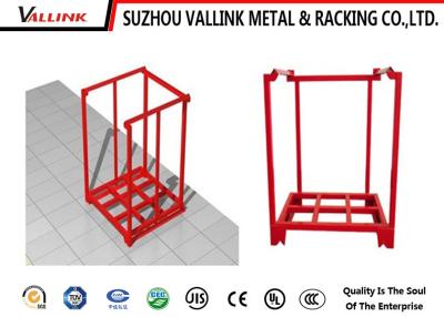 China Professional Transportation Warehouse Stacking Rack / Unit Shelving Red Customized for sale