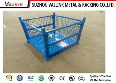 China Security Wire Mesh Container For Forklift / Industrial Storage Containers for sale