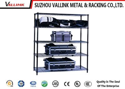 China Weather Proof Commercial Shopping Mall Wire Metal Shelving 4 Layer Customized for sale