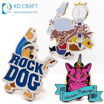 China Cheap Wholesale Custom Brass Nickel Hard Coating Metal Australia Porcelain Souvenir Souvenir Lapel Pin for sale