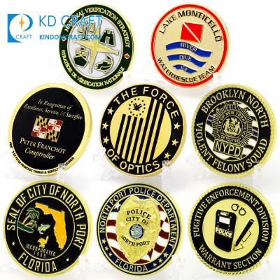 China USA Supply High Quality Custom Metal Zinc Alloy Enamel USA Military Challenge Cheap Coin for sale