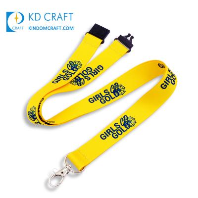 China Wholesale Event No Minimum Order Custom Sublimation Print Single Sided School Lanyard for sale