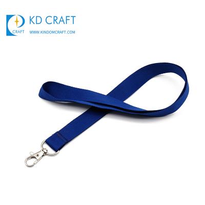 China Bulk Cheap High Quality Custom Blank Logo Personalized Staff Polyester Lanyard With Metal Clip for sale