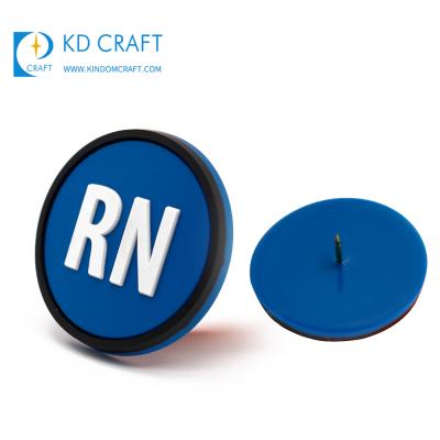 China wholesale cheap custom 3d china logo silicone patches reusable pvc rubber name badge with your own design for sale