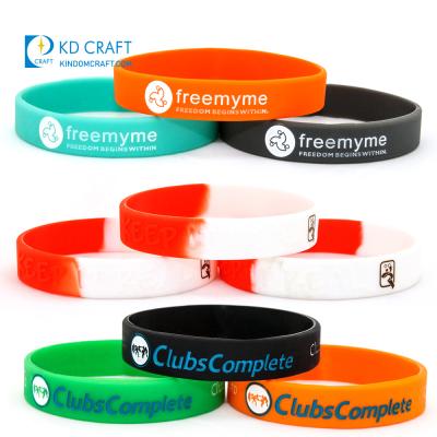 China Full Customized High Quality Professional Eco-Friendly Printed Funny Wristband Multifunctional Silicon Logo Silicone Wristband Funny Wristband for sale