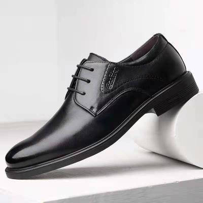 China 2021 durable new first layer high quality cowhide business casual dress lace up formal men's leather shoes for sale