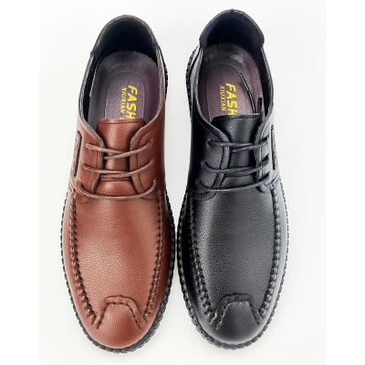 China Light Weight Warm Anti-slippery Anti-slippery Waist Fashion Increasing Men's Leather Shoes for sale