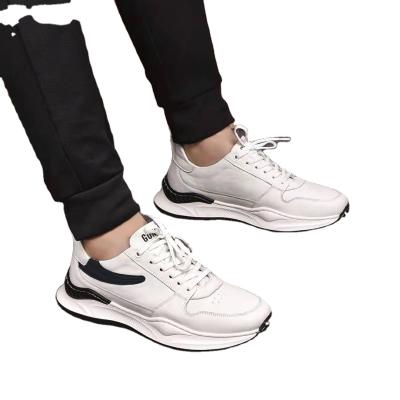 China New fashion trend casual men's bottom unisex shoes and sneakers first layer leather shoes thick leather sports shoes equip casual for sale