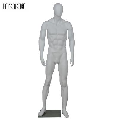 China Full Body Male Male Mannequin With Base Glass Stand Mannequin With White Abstract Head Mat Mannequin 3007 for sale