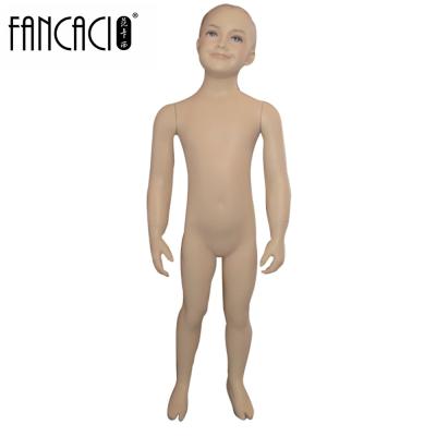 China Child full body kids mannequin for window display clothes mannequin make up face mannequin white color K-8 for sale